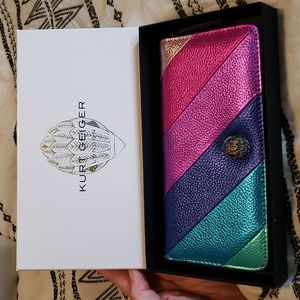 Kurt Geiger Rainbow Continental Wallet NWT